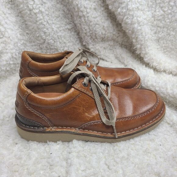 Rockport Men's Brown Leather Tru Tech‎ Leather Oxfords Size 7.5 - Picture 1 of 8